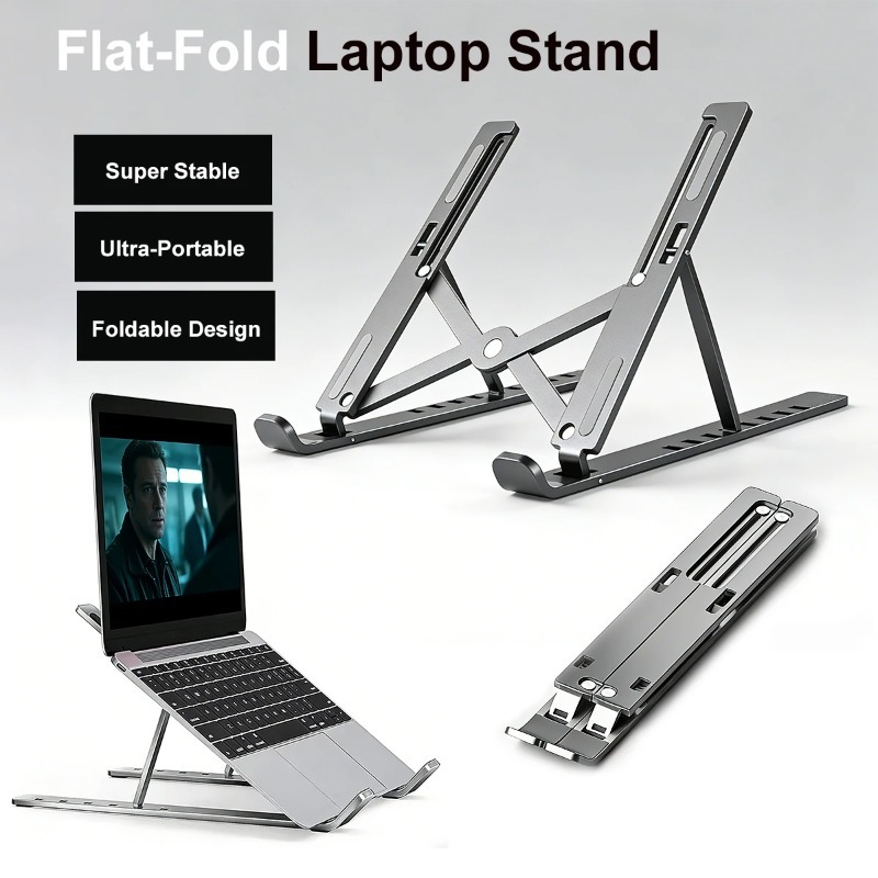 Laptop Accessories Organizer - ขาตั้งแล็ปท็อปแบบพับได้สำหรับ Macbook ขาตั้งคอมพิวเตอร์แบบปรับได้ ขาตั้งแท็บเล็ต ขาตั้งโน้ตบุ๊ก ที่วางแล็ปท็อป