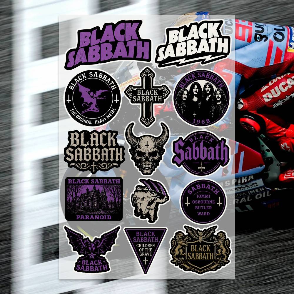 Laptop Accessories Wallpaper - B-LACK S-ABBATH สติกเกอร์โมโต สติกเกอร์ ตัวถังรถยนต์ กันชน