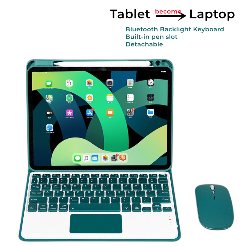 เคสคีย์บอร์ดเรืองแสงพร้อมเมาส์ - Laptop Accessories Combo บทวิจารณ์และราคา