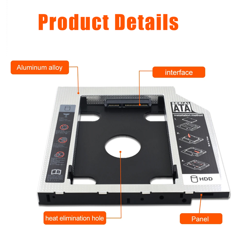 HDD SSD แคดดี้อะแดปเตอร์ SATA  - Laptop Accessories Organizer บทวิจารณ์และราคา