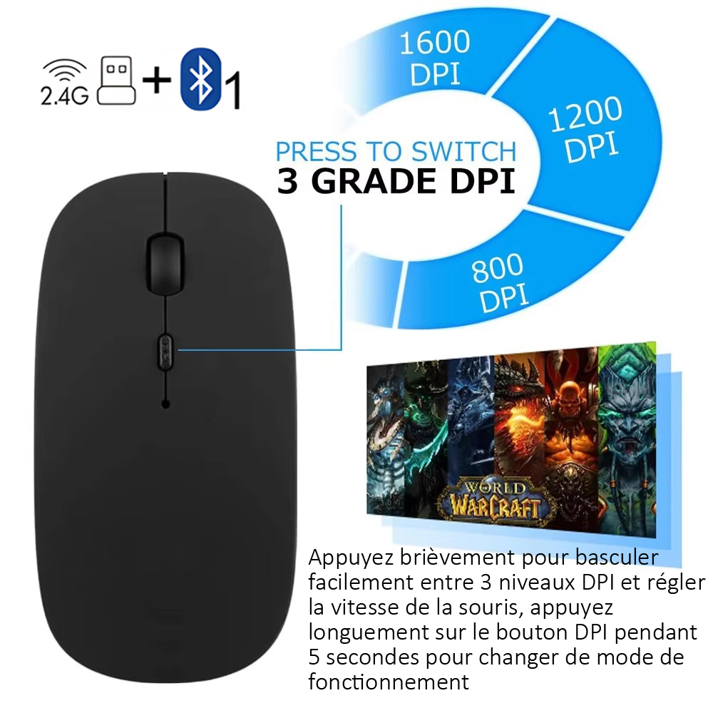 คีย์บอร์ดและเมาส์บลูทูธ&2.4G แ - Laptop Accessories Combo บทวิจารณ์และราคา