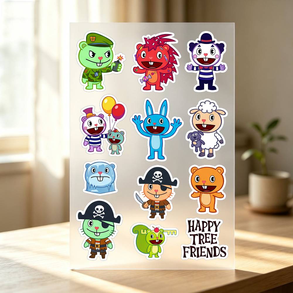 แฮปปี้ ที-ทรี ฟ-รีนด์สสติ๊กเกอ - Laptop Accessories Wallpaper บทวิจารณ์และราคา