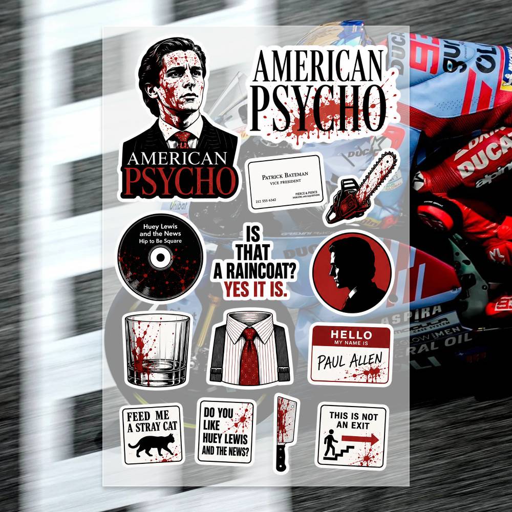 A-merican P-sycho สติกเกอร์ สต - Laptop Accessories Wallpaper บทวิจารณ์และราคา