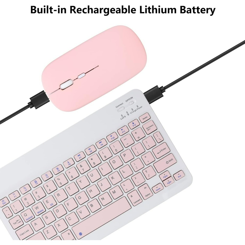 10 นิ้วคีย์บอร์ดไร้สายบลูทูธมิ - Laptop Accessories Combo บทวิจารณ์และราคา