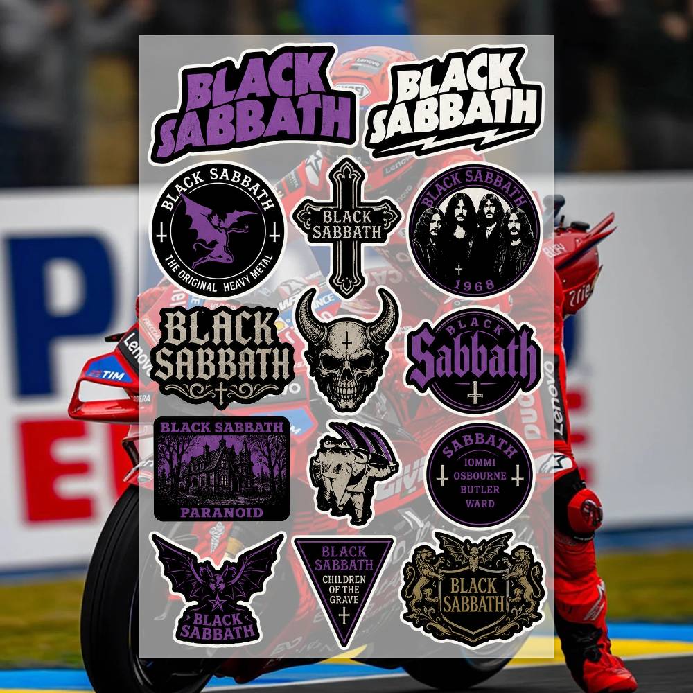 B-LACK S-ABBATH สติกเกอร์โมโต  - Laptop Accessories Wallpaper บทวิจารณ์และราคา