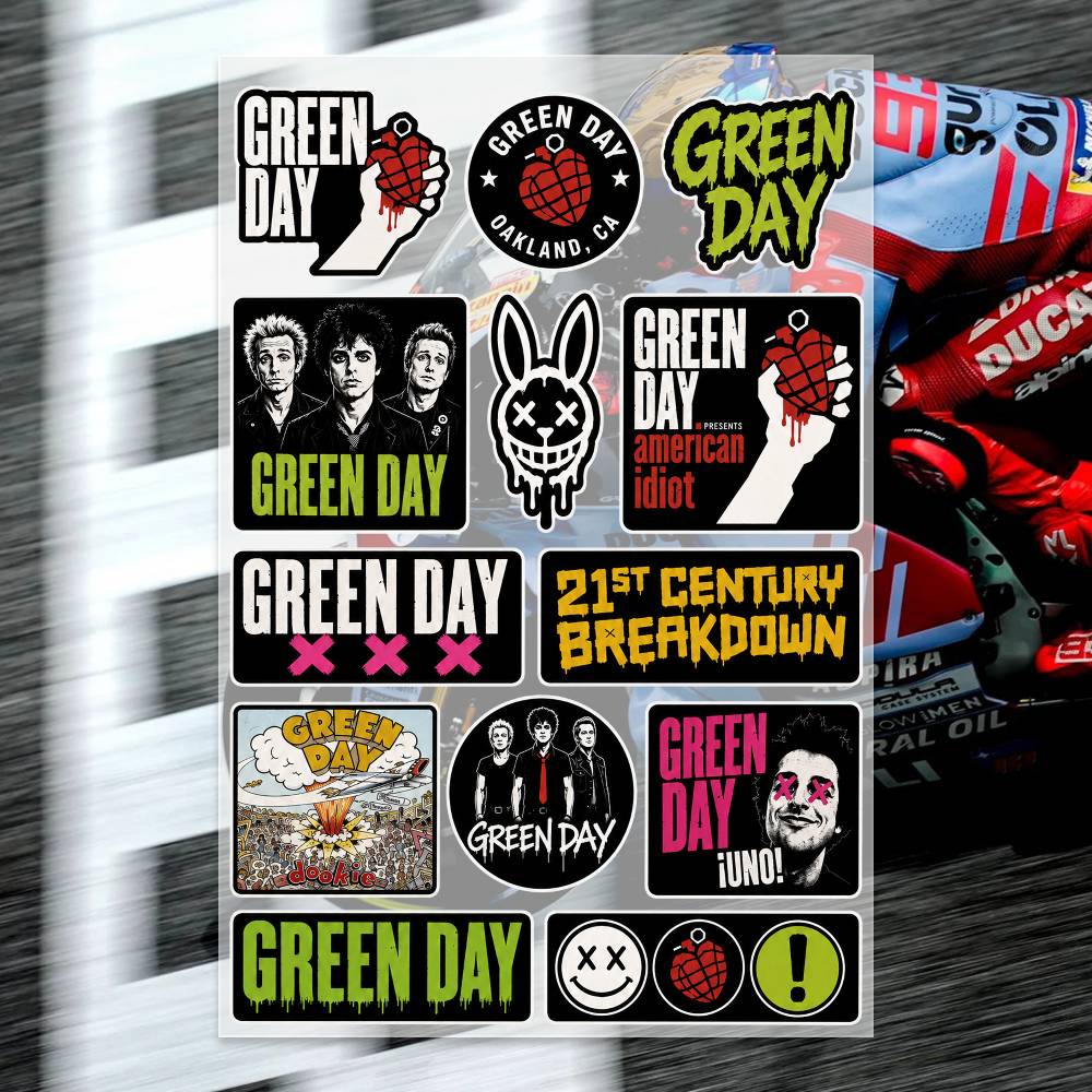 G-Green Day สติ๊กเกอร์มอเตอร์ไ - Laptop Accessories Wallpaper บทวิจารณ์และราคา