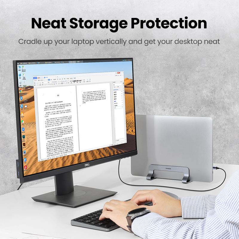 แท่นวางแล็ปท็อปแนวตั้งแบบพับได - Laptop Accessories Organizer บทวิจารณ์และราคา